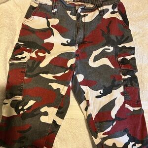 Almost Famous Red and Black Urban pants